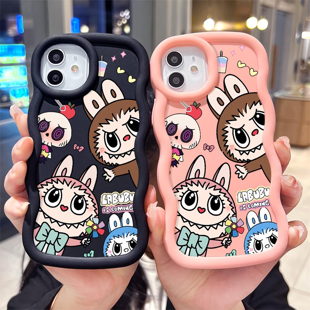 Окрашенный узор Big Wave Edge Мягкий силиконовый материал Macaron чехол для телефона противоударный защитный резиновый чехол для Samsung Xiaomi Poco Redmi