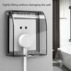 1-10PCS Universal 86 Type Waterproof Wall Socket Cover SwitchPlate Protector Electrical Outlet Box for Home Bathroom Kitchen Use