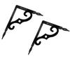 2Pcs Iron Corner Brace Floating Furniture Support Hardware Shelf Brackets  DIY Open Shelving
