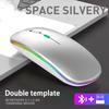 LED Light Computer Silent Mouse Colorful Gaming Bluetooth Mouse Wireless Mouse PC/Laptop