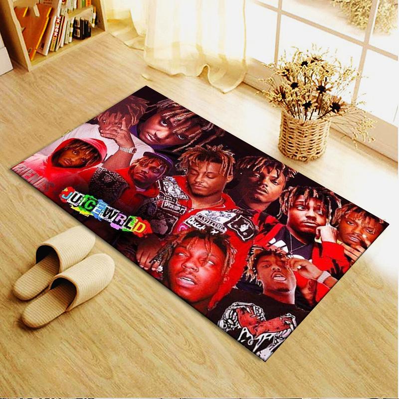 Ковер Juice Wrld для гостиной, спальни, дома, украшение дивана, нескользящий коврик для детских игр