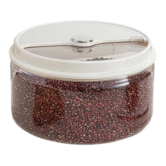 Ведро для риса Прозрачная визуальная панель Большая вместимость Герметичный Защищенный от влаги Пластиковый контейнер для хранения пищевых продуктов