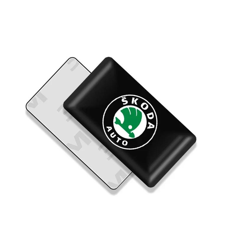 10pcs Car styling 3D Epoxy Emblem Body Sticker For Skoda Octavia MK2 MK1 2 3 A5 A7 A8 Fabia yeti Karoq Superb Rapid Kamiq Scala WL5