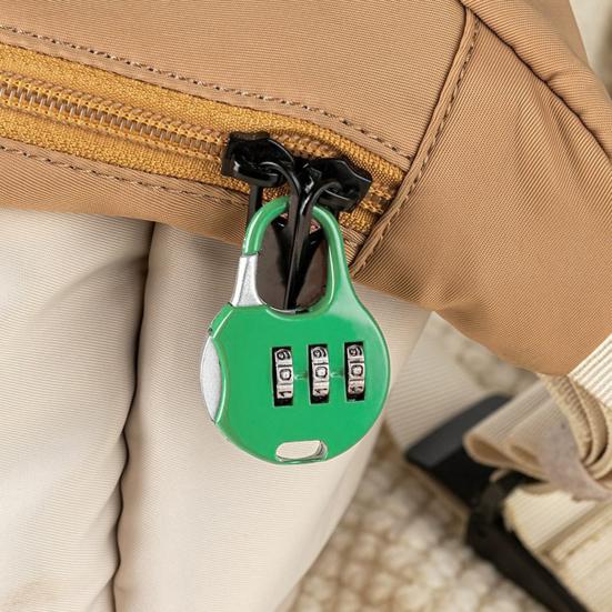 Кодовый замок с 3-значным кодом, удобный компактный дизайн, портативный многоцелевой сбрасываемый замок для дорожного чемодана с паролем