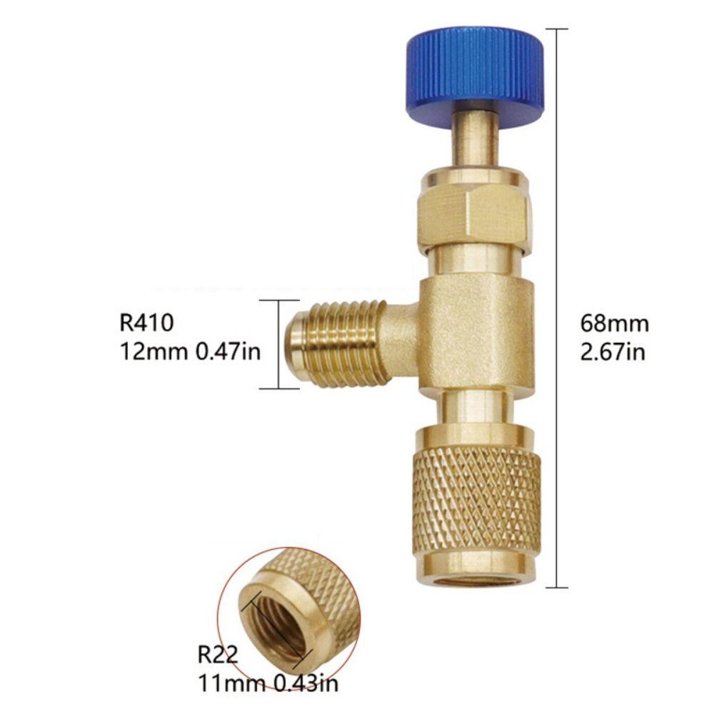 R410a R22 Safety Valve Adapter Non-freezing hand Liquid Adapter Air Conditioning Valve Universal