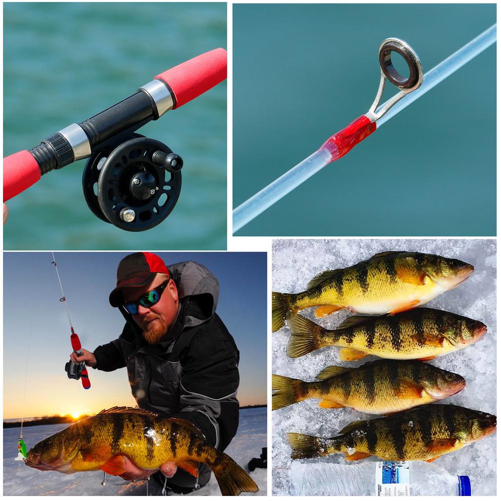 Удочка и катушка для зимней удочки, ультралегкий мини-комплект для зимней рыбалки нахлыстом на открытом воздухе, комбинированный комплект