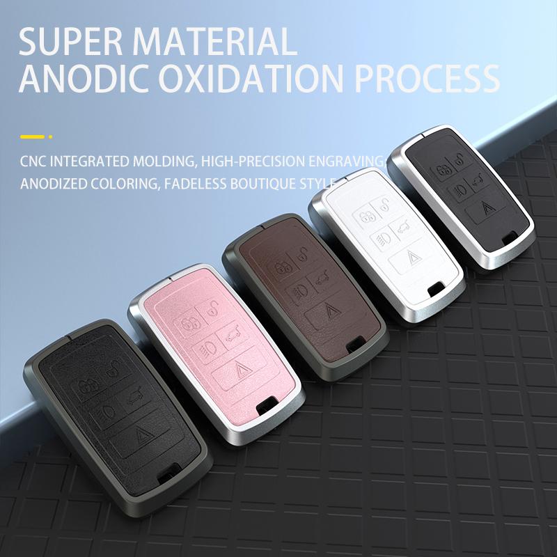 Чехол для ключей из кожаного сплава, защитный чехол для Land Rover Range Rover Discovery 5 Sport, брелок для ключей JAGUAR XE XF XJ F PACE