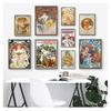 Nouveau Posters and Prints Fine Replica Wall Art Painting Pictures for Living Room Home Decor Alphonse Mucha Large Vintage Art