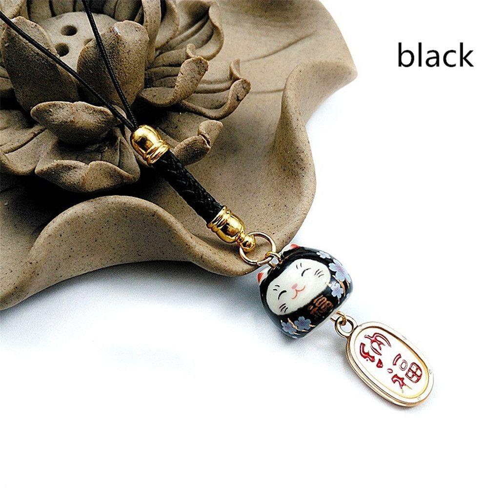 Keychain Lanyard Hang Lucky Cat Bag Accessories Phone Straps Phone Key Strap