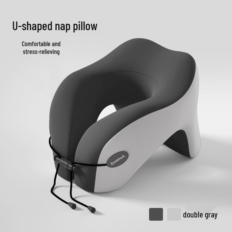 U-образная дорожная подушка из пены с эффектом памяти для поддержки шеи