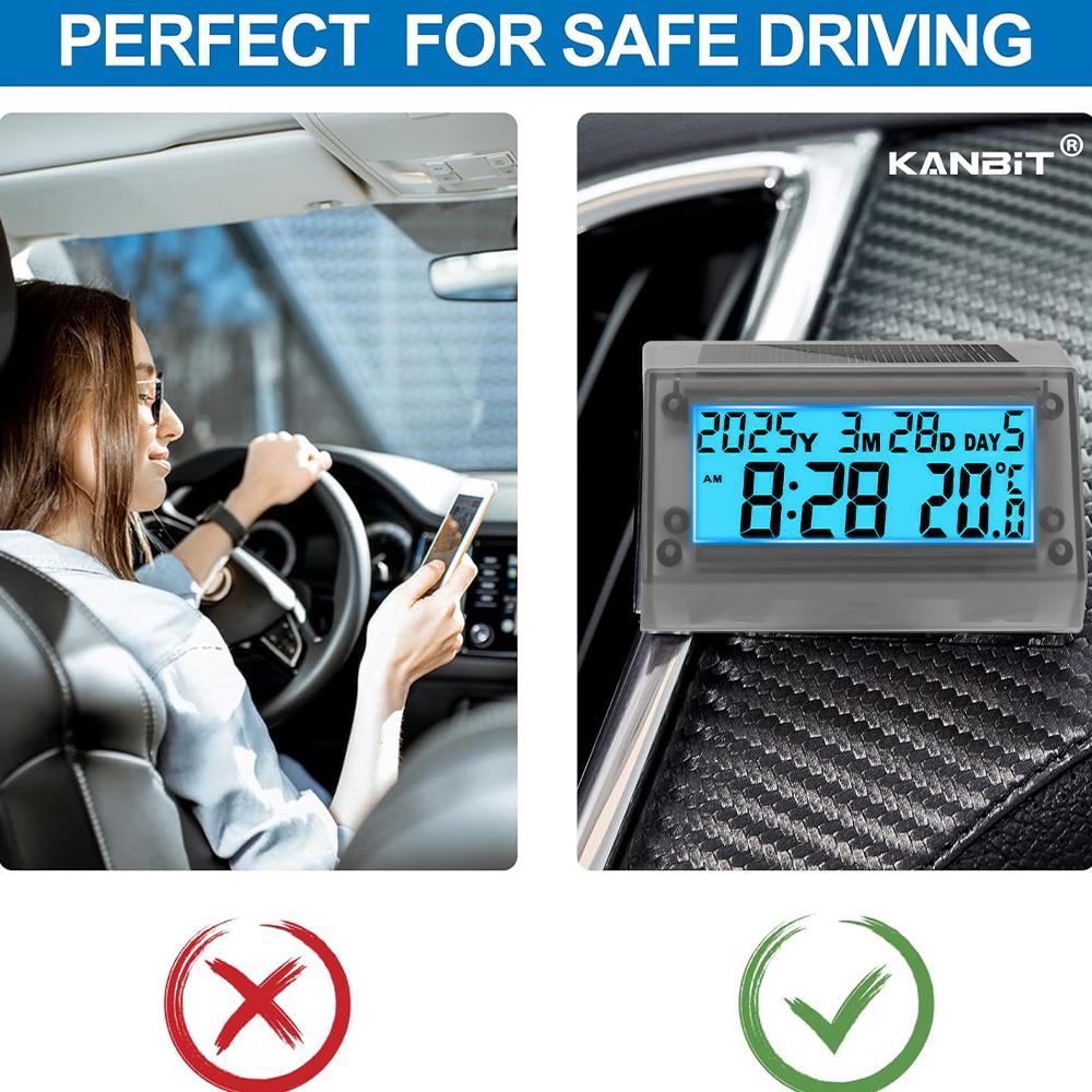 Мотоциклетные солнечные часы, термометр, водонепроницаемый цифровой дисплей, виброустойчивое крепление