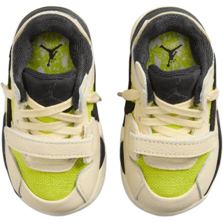 Детская обувь Travis Scott x Jordan Jumpman Jack TR Mid top Бежевый/Черный/Желтый для младенцев и малышей FJ2852-102