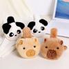 Foldable Capybara Plush Earmuffs Thicken Cute Ear Cover Panda Warm Earflaps  Outdoors Activities