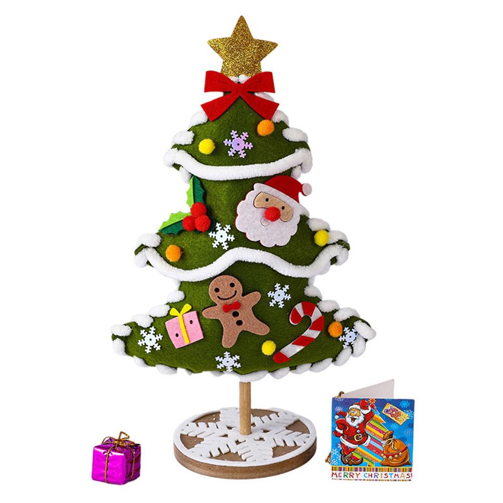 Christmas Tree DIY Material Kits for Children Non-woven Christmas Tree Christmas Decoration Ornament Navidad Noel Xmas Kids Gift
