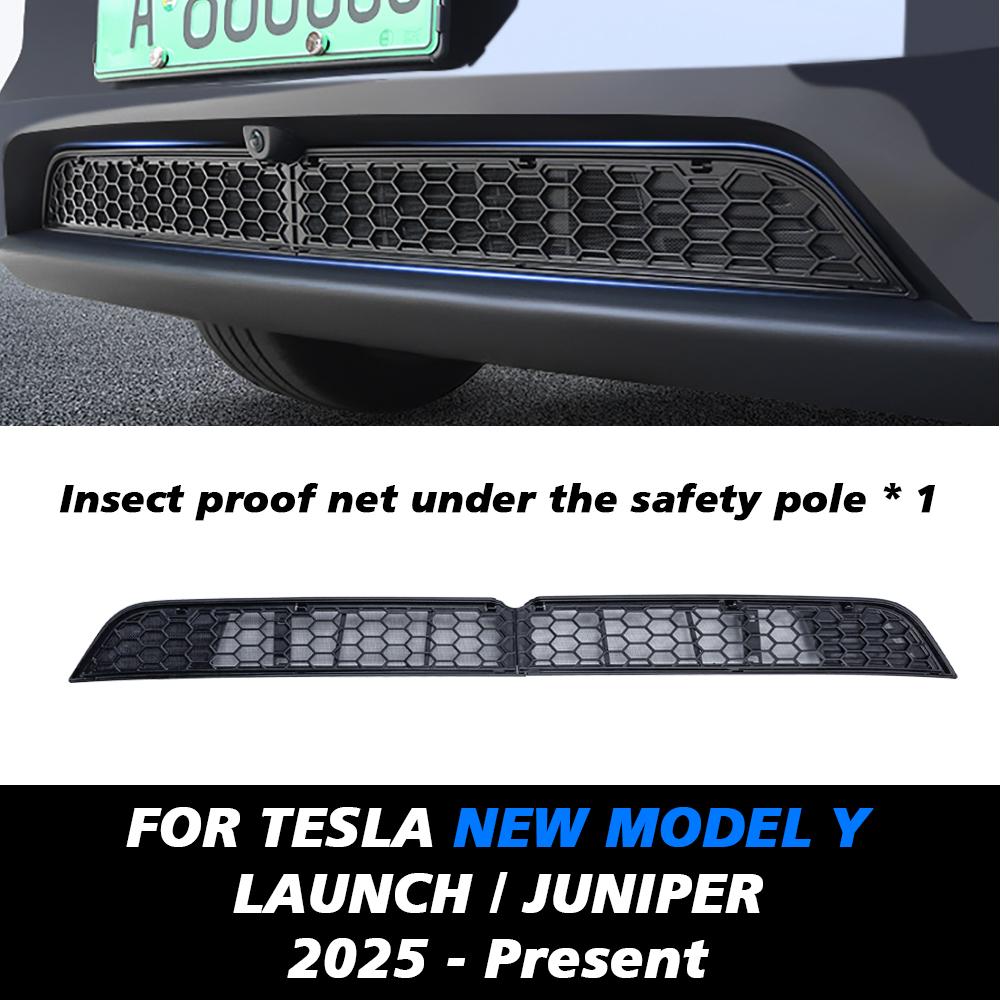 For Tesla Model Y 2020-2024 New juniper Launch 2026 Car Lower Bumper Anti Insect Net Anti Dust Proof Inner Vent Grille Cover