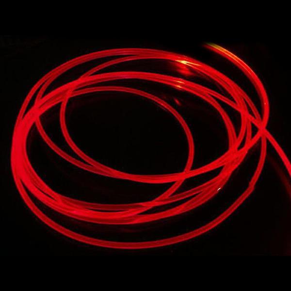 Long 1M PMMA Side Glow Optic Fiber Cable 1.5mm/2mm/3mm Diameter for Car LED Lights Bright Hogard