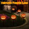 Durable Pumpkin Stake Lights Resin Lanterns Halloween Solar Pumpkin Lanterns Waterproof Ghost Hat Led Lights for Garden for Lawn