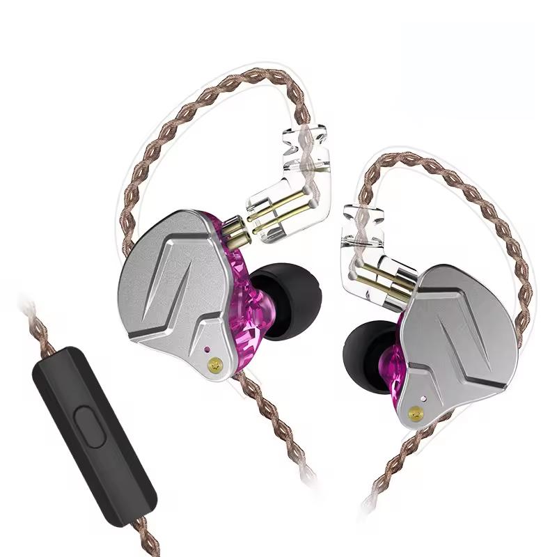 KZ ZSN PRO Professional Metal Headphones 1BA + 1DD Hybrid Technology Wired Earbuds 3.5mm In-Ear Monitor Sports HiFi Earphones