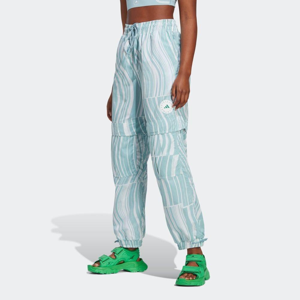 adidas Полосатые джоггеры с логотипом и шнурком, женские брюки, синие HT1103