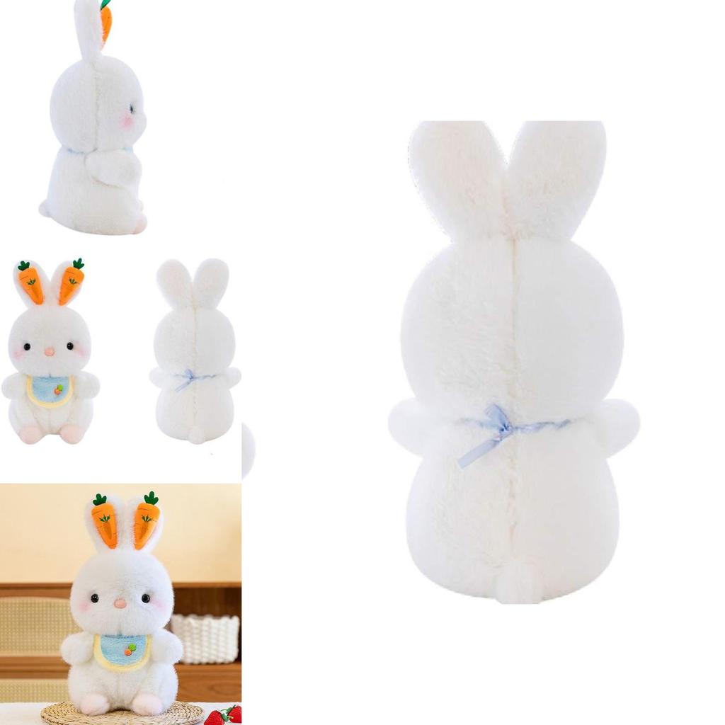 Cute Rabbit Plush Toy Soft Bunny Doll Children's Comforting White Rabbit Birthday Gift Wholesale