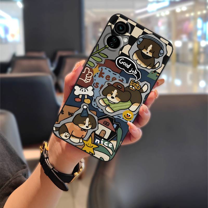 Silicone Cartoon Phone Case For Tecno Camon19/19Pro 4G Waterproof Graffiti Full Wrap Back Cover Phone Pouch Soft Case