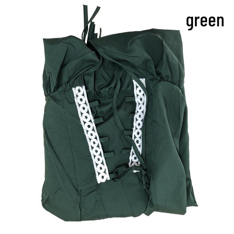 Medieval Renaissance Princess Dress with Binding Waist - Vintage Halloween Costume