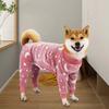 Bobasndm Turtleneck Dog Clothes Pajamas,Autumn Winter Dog Jumpsuit Coat,Winter Soft Warm Flannel Pajamas