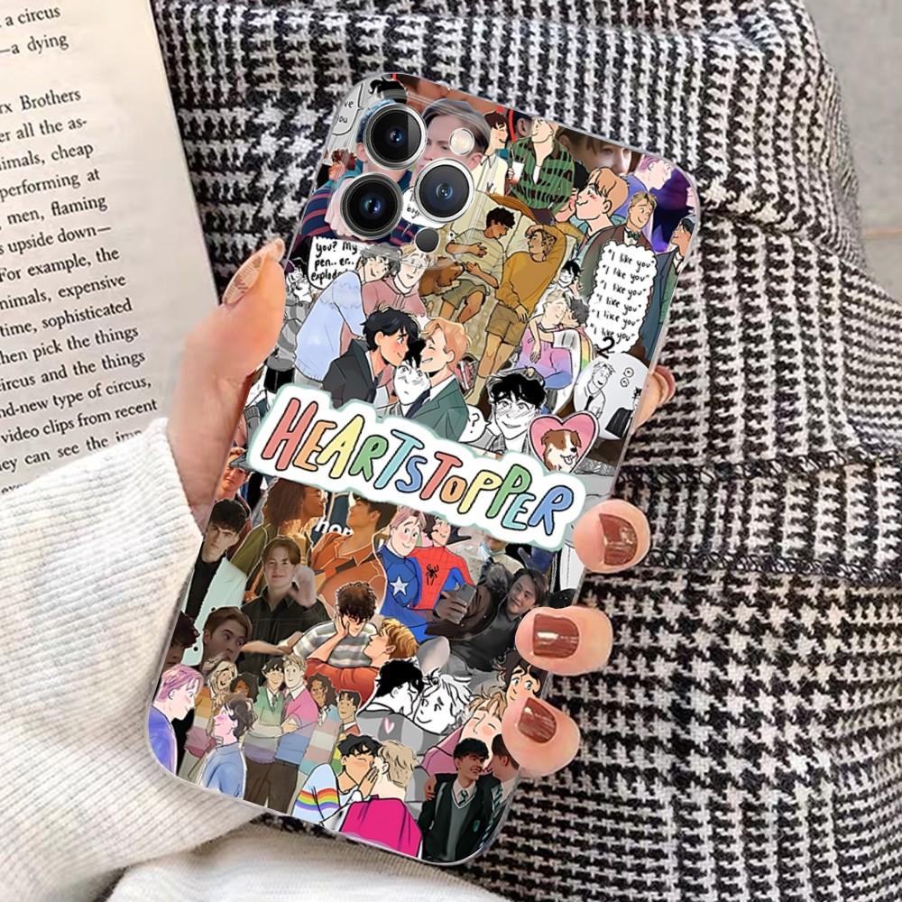 Hot TV Heartstopper Phone Case For IPhone 16 15 14 11 12 13 Mini Pro XS Max Cover 6 7 8 Plus X Funda Shell