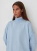 European & American Autumn/Winter Loose Cross-stitch Half-high Collar Sweater
