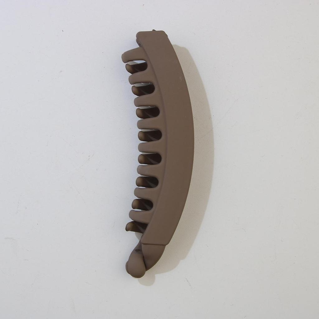 Large Frosted Minimalist Banana Clip for Thick Hair - Non-Slip Vertical Ponytail Clip, Women's Hair Accessory