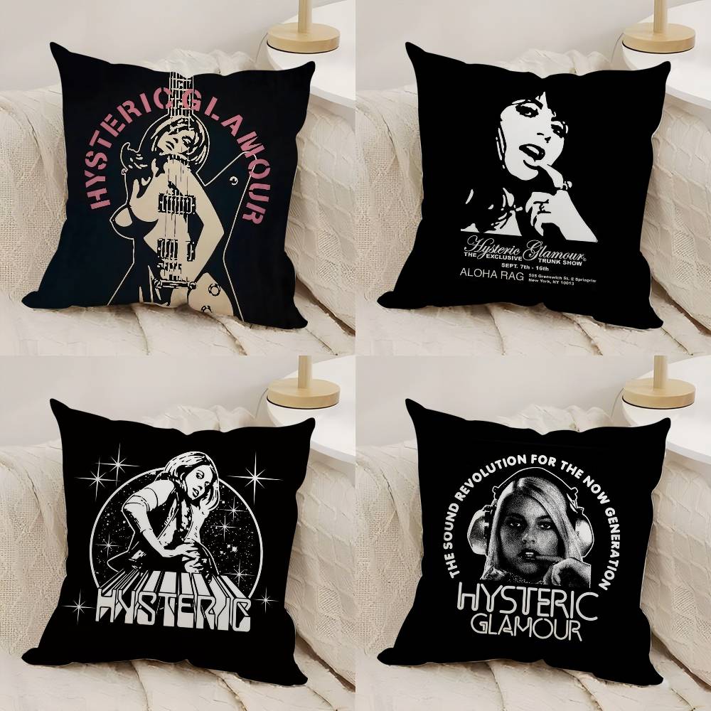 Наволочка H-Hysteric Glamour Girl для дома, общежития, спинки стула, короткий плюш, двусторонняя печать, подушка для офиса, время для сна