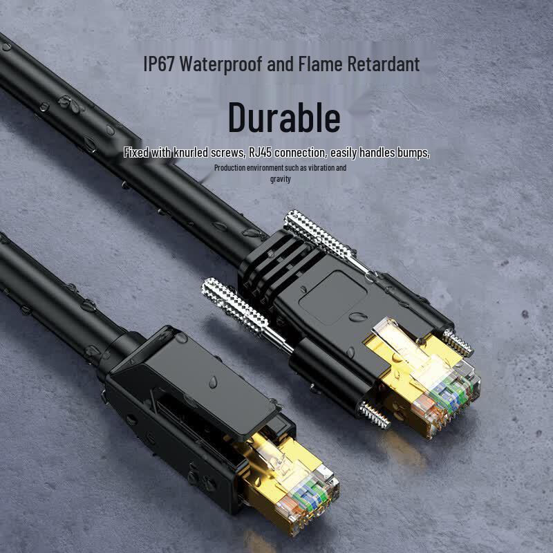 High-Flex Gigabit Industrial Ethernet Cable with Screw-Lock RJ45