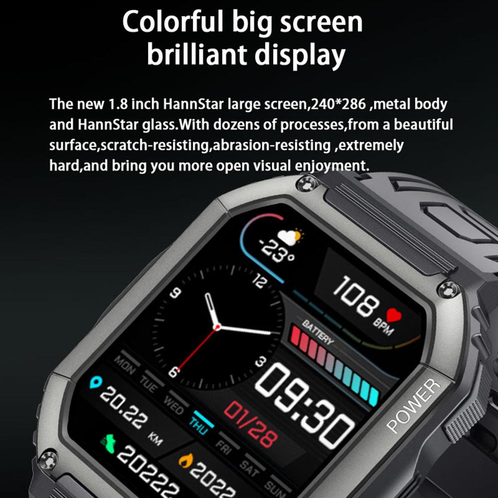 SACOSDING Apollo-01s Смарт-часы Многофункциональные спортивные режимы 1,8-дюймовый IPS с большим экраном Повседневные BT-вызовы Спорт Фитнес Смарт-наручные часы