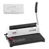 VEVOR Coil Spiral Binding Machine, Manual Book Maker 34-Holes Binding 120 Sheets, Punch Binder Adjustable 4.76 mm - 14.29 mm Coil Binding Spines