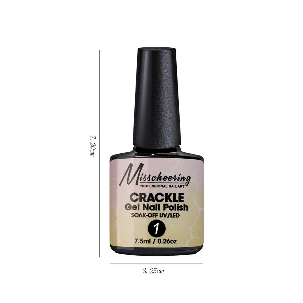 Nail Art Crack Glue Cracked Marble Pattern Burst Change Uv Nail Polish Glue Set Nail Salon