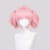 Kaname Madoka Wig Puella Magi Madoka Magica Cosplay Wig 30cm Pink Hair With Double Ponytails Heat Resistant Hair Wigs + Wig Cap