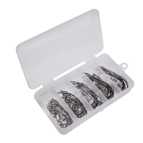 50 шт. крючки для мягкой наживки с червями из высокоуглеродистой стали с поворотными пружинными стопорными штифтами