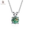 Real D Color Moissanite Pendant Necklace 100% 925 Sterling Silver Sparkling Engagement Wedding Party Fine Jewelry