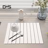 Drying Mat Fast Dry Super Absorbent Foldable Floor Mat Eco-Friendly Diatomaceous Earth Drying Mat for Kitchen Bathroom