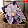 Pearl iris flower painting handmade creative projects. home wall decoration.