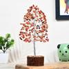 Carnelian Chakra Crystal Tree Good Luck Showpiece for Home Decor Items Crystals Gemstones Bonsai Money Tree