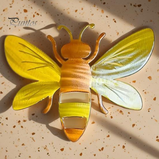 Металлическая пчела настенное украшение 3D пчела художественная работа настенная скульптура медоносная пчела внутреннее наружное украшение для двора сада дома фермерского дома