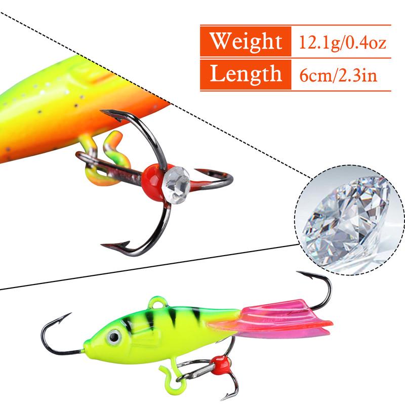 Рыболовные блесны для подледной рыбалки. 5 штук