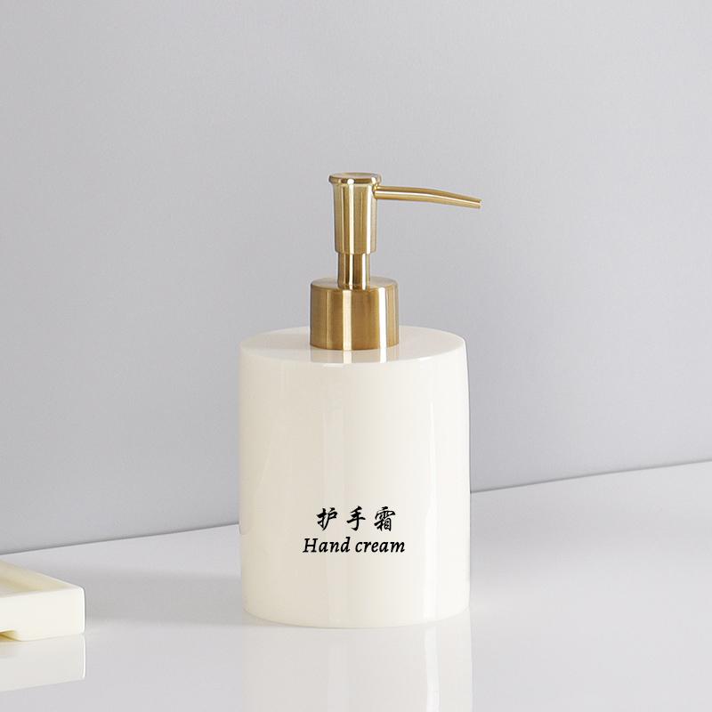 1 шт., набор аксессуаров для ванной комнаты в скандинавском стиле, бутылка для жидкого мыла из смолы, диспенсер для шампуня, коробка для салфеток, лоток для мытья, органайзер для туалета