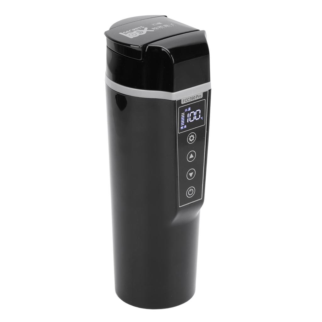 Electric Car Kettle 12V Portable Water Boiler Heated Travel Mug Multiple Temperature Adjustable Coff