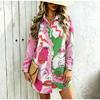 QICED Женские модные повседневные блузки и рубашки-поло с длинным рукавом
