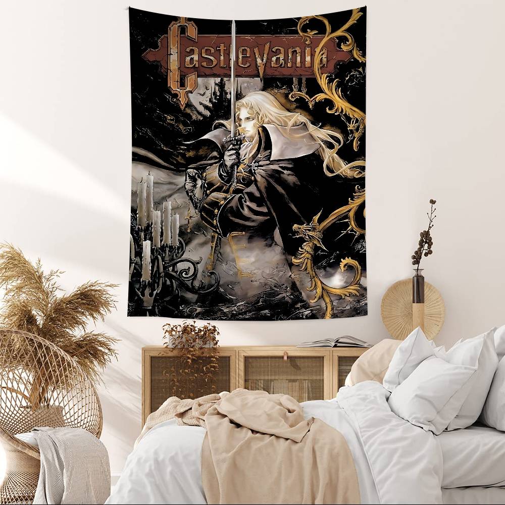 CCastlevania Game Colorful Tapestry Wall Hanging Bohemian Wall Tapestries Mandala Wall Hanging Sheets