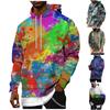 Men's Loose Printed Hooded Sweatshirt Men's Casual Fashion Sports Sweatshirt