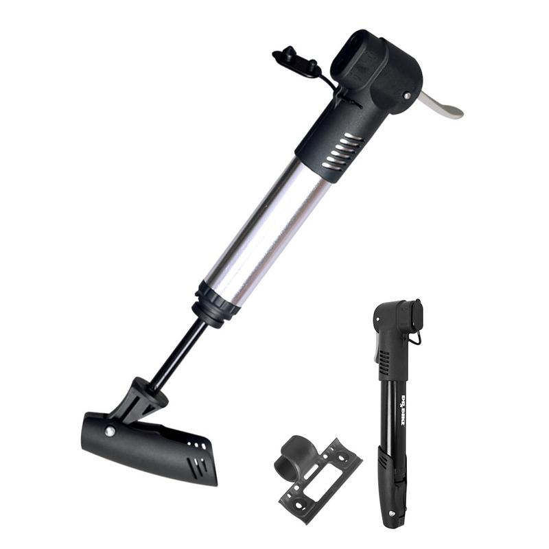 High Pressure Air Inflator Pump Portable Bicycle Pump Bike Hand Pump with Holder for Schrader and Presta Valve