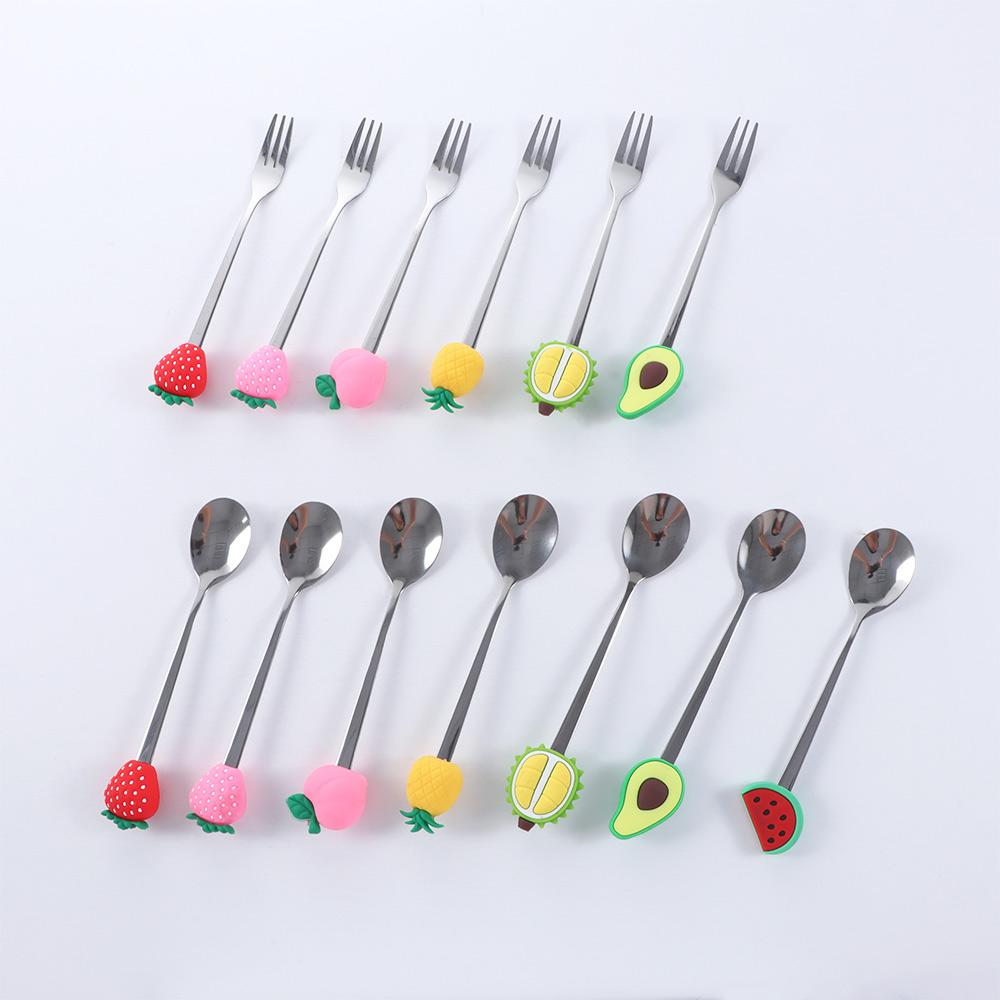 Kitchen Tool Dinnerware Coffeeware Dessert Cake Coffee Spoon Stirring Spoon Teaspoon Fruit Fork